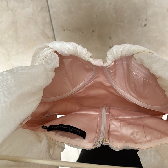 NWT House of Harlow Burna Blouse in Cream XS - Picture 6 of 6